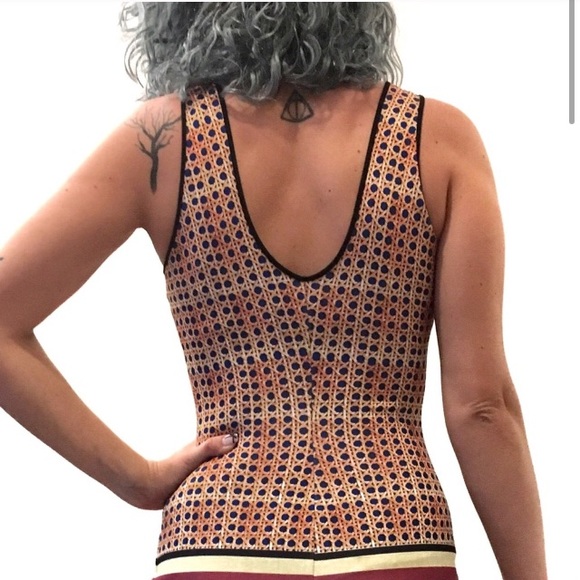 Clover Canyon Cane Scarf Neoprene Scuba Mini Dress - Picture 2 of 8